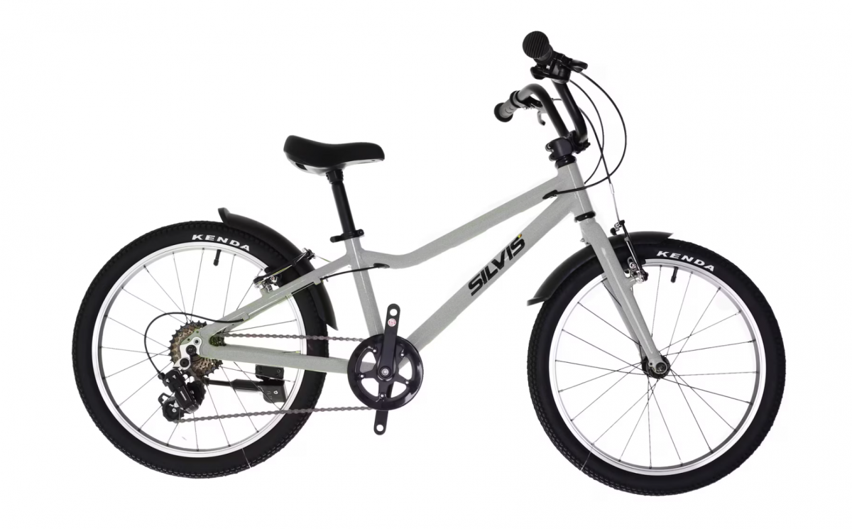 Bicicleta COPII roti 18inch Single Speed cu Cadru Aluminiu, Frane V-Brake Fata Spate NEGRU