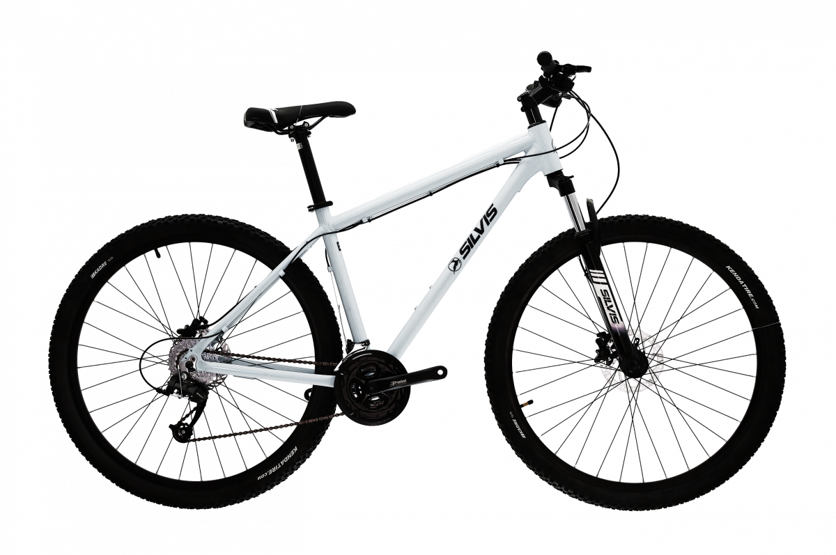 Bicicleta MTB SILVIS Shimano 3x8 viteze Roti 29 Pearl White