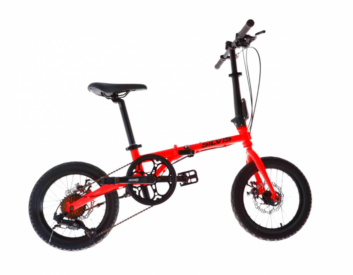 Bicicleta PLIABILA 1x7 viteze SILVIS 16inch ROSU