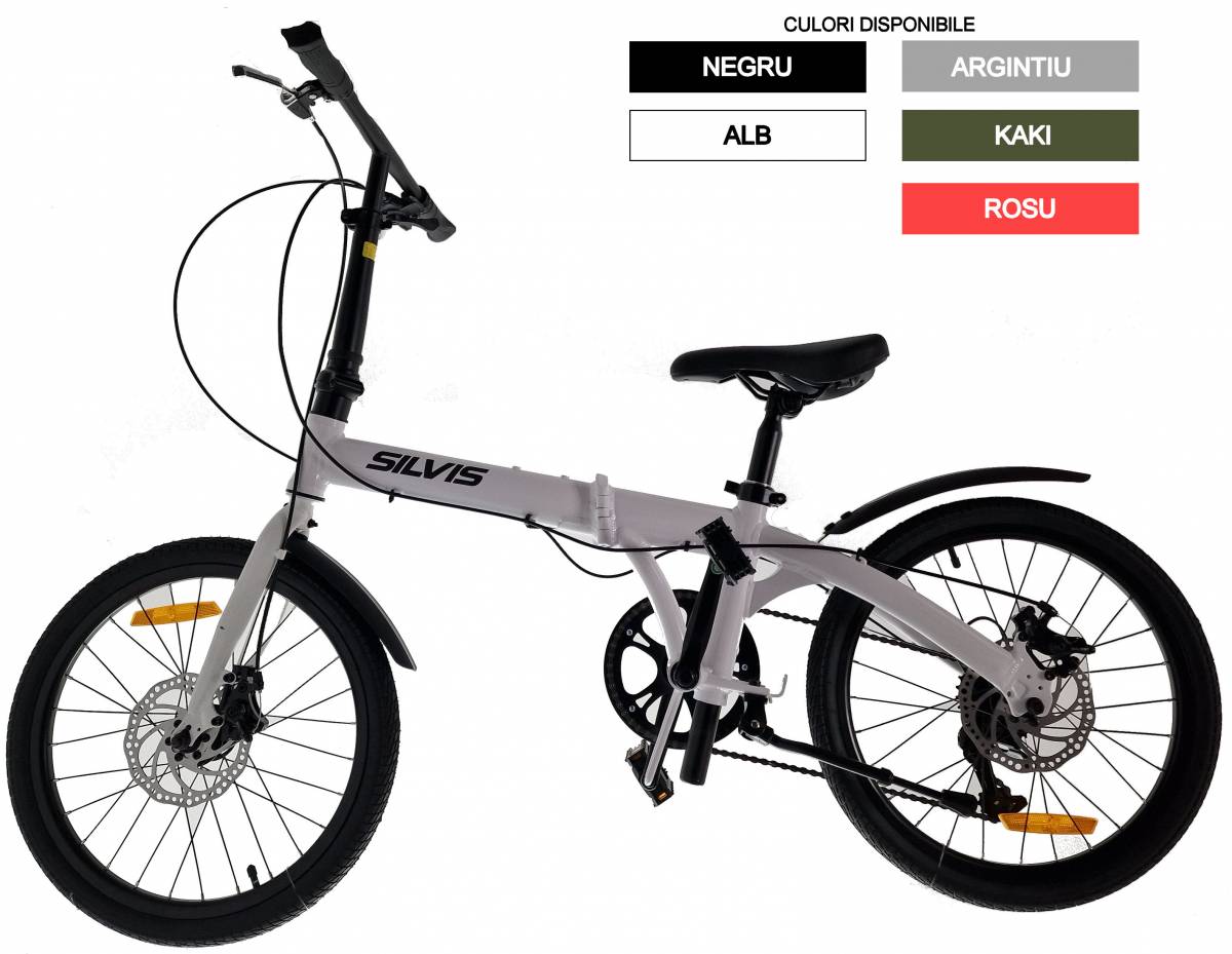 Bicicleta PLIABILA 1x7 viteze SILVIS aluminiu 20inch