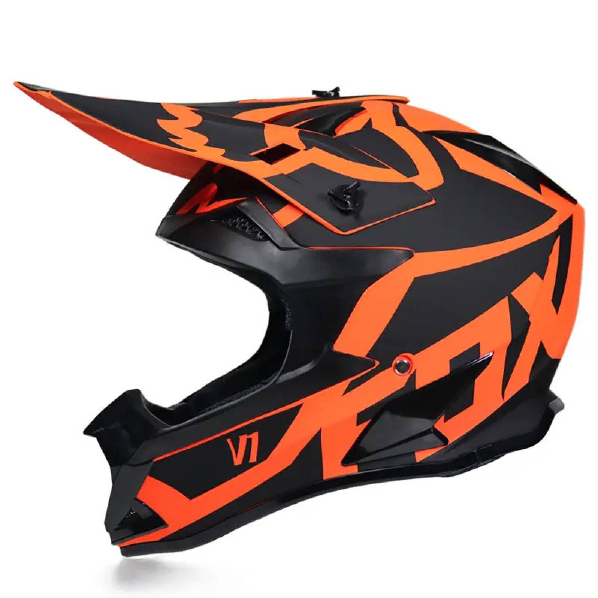 Casca Full Face MTB SILVIS NEGRU Orange marimea L 59-60 DISPONIBIL DUPA 18 OCT