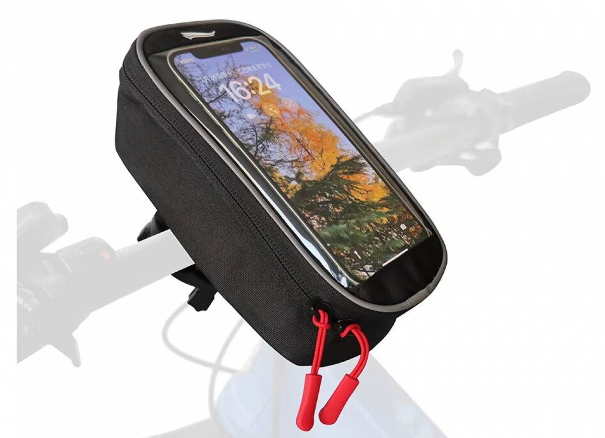 Geanta pentru Ghidon Bicicleta cu Suport Telefon, 5–6.5 inch, Rotatie 360grd