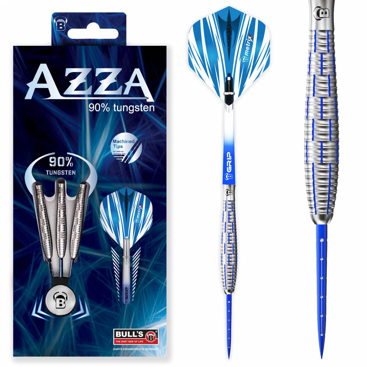 Set darts BULL'S Azza, otel, 22 g