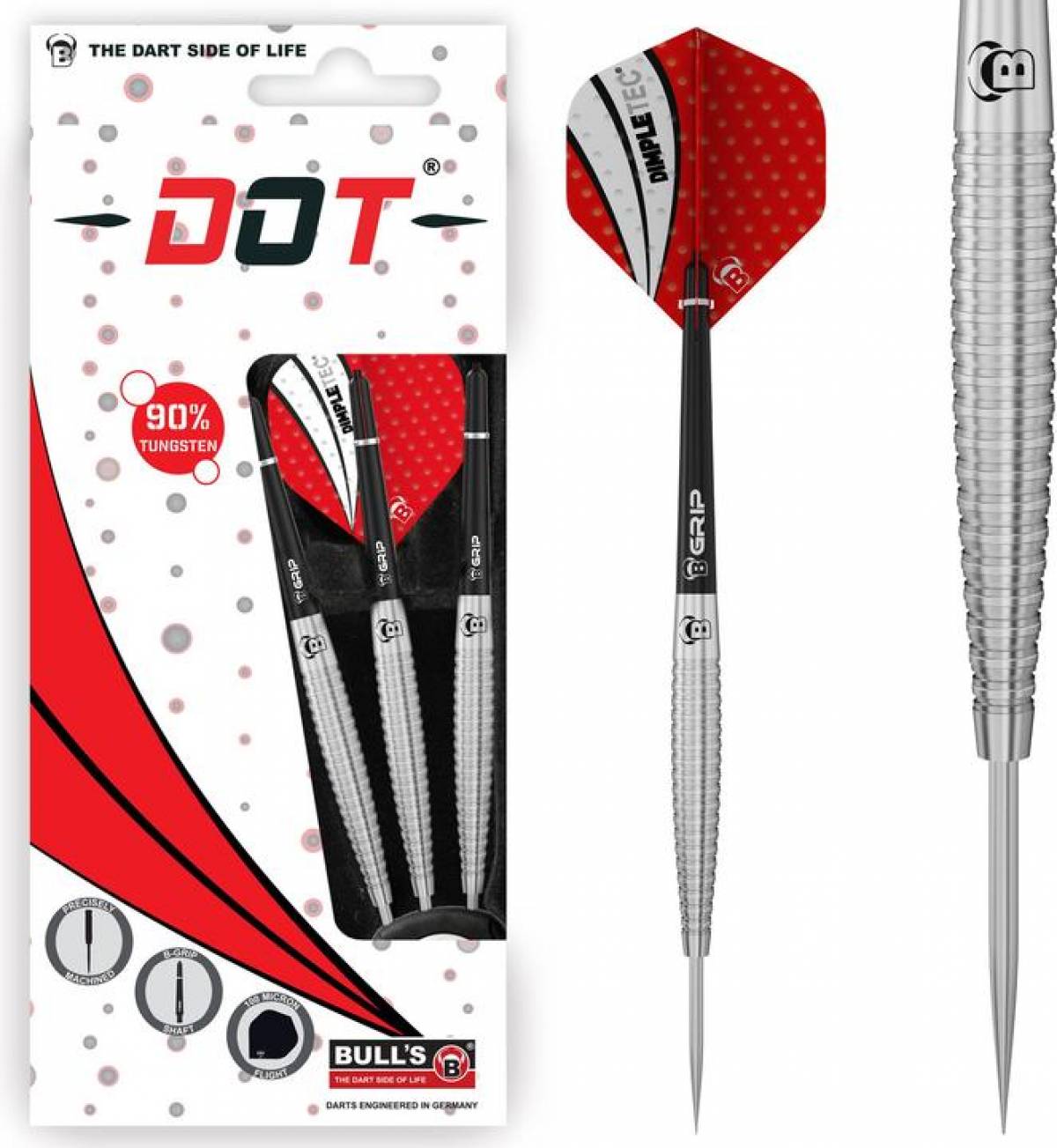 Set darts BULL'S Dot D6, otel, 24 g