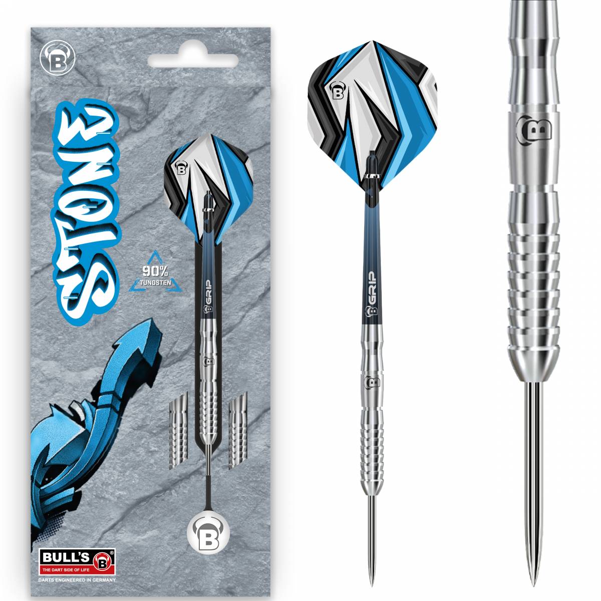 Set darts BULL'S Stone S2, otel, 23 g